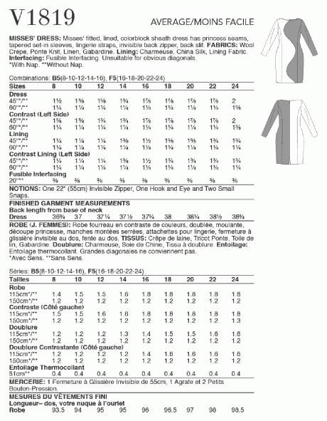 V1819 Misses' Dress - Image 2