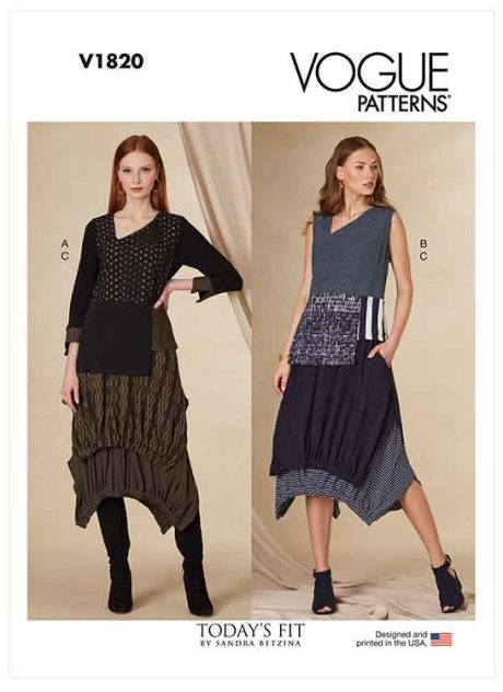 V1820 Misses' Top and Skirt