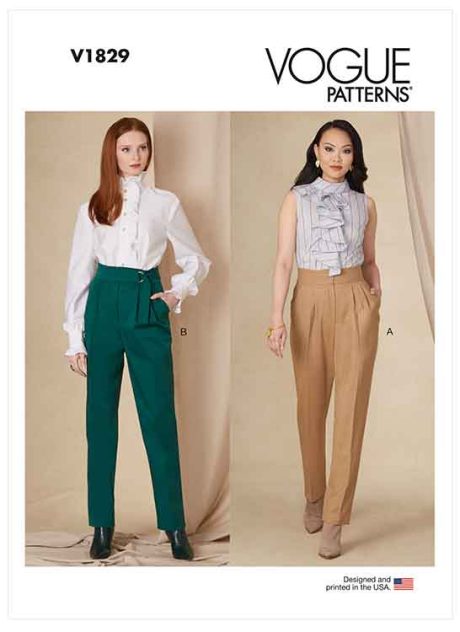 V1829 Misses' and Misses' Petite Pants