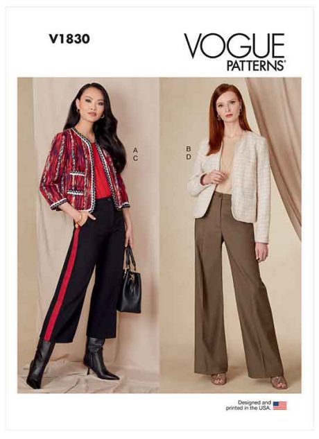 V1830 Misses' Jacket and Pants