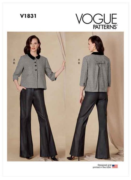 V1831 Misses' and Misses' Petite Jacket and Pants