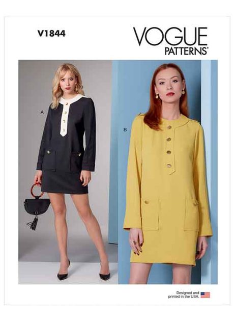 V1844 Misses' and Misses' Petite Dress