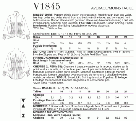 V1845 Misses' Shirt - Image 2