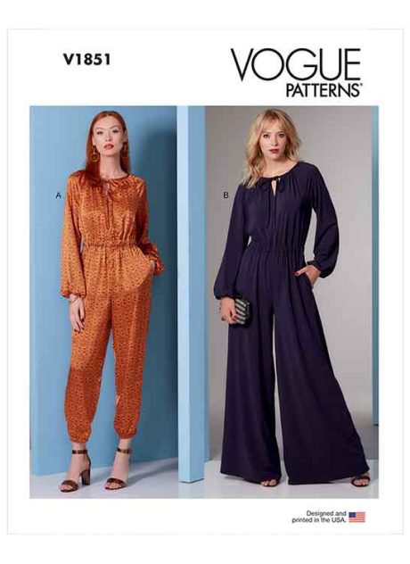 V1851 Misses' and Misses' Petite Jumpsuit