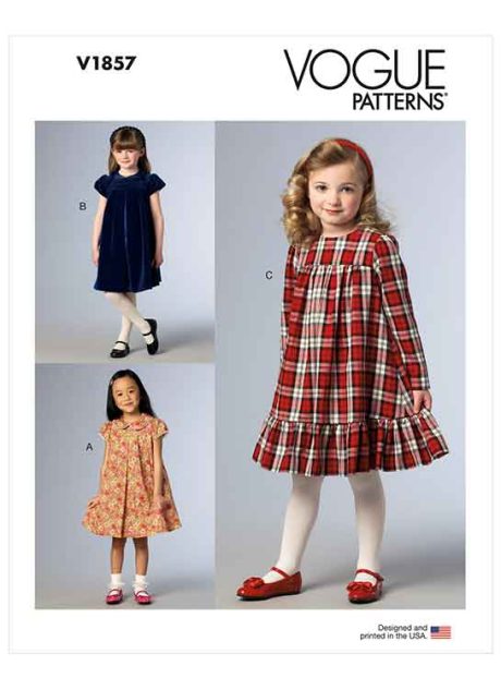 V1857 Children's and Girls' Dress