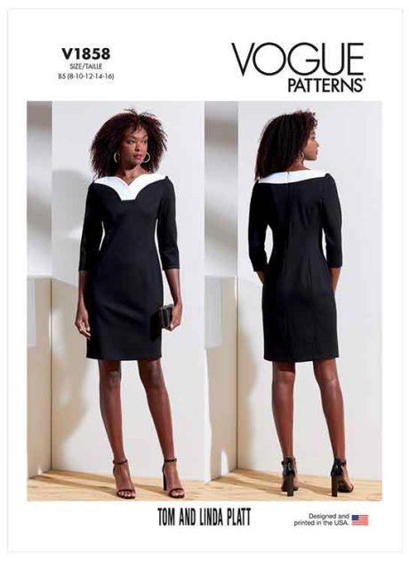 V1858 Misses' and Misses' Petite Dress