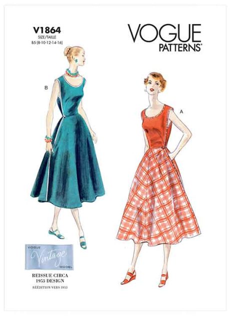 V1864 Misses' Wrap Dress