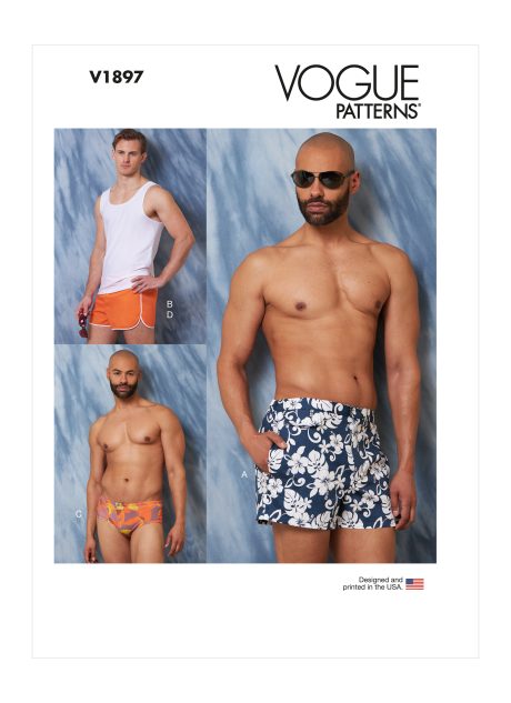 V1897 Men's Swimsuits and Tank Top