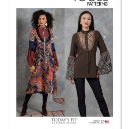 V1904A Misses' Dress and Tunic by Sandra Betzina