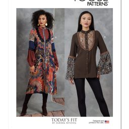 V1904A Misses' Dress and Tunic by Sandra Betzina