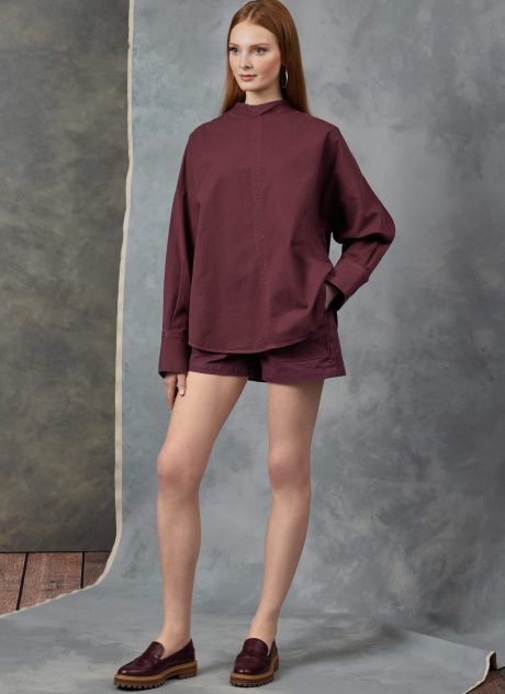 V1912 Misses' Top and Shorts by Rachel Comey