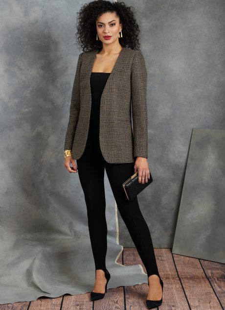 V1913 Misses' Blazer and Jumpsuit