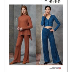 V1914 Misses' Cardigan, Tunic and Pants