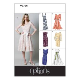 V8766 Misses'/Misses' Petite Dress