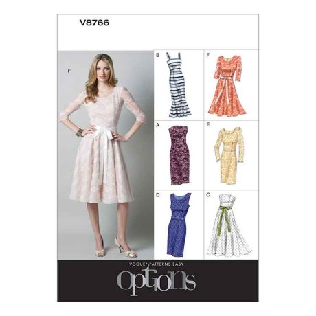 V8766 Misses'/Misses' Petite Dress