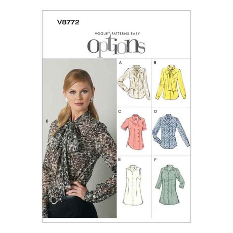 V8772 Misses' Blouse