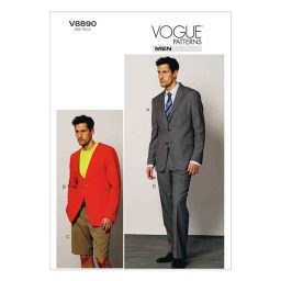 V8890 Men's Jacket, Shorts, and Pants