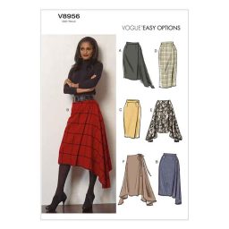 V8956 Misses' Skirt
