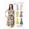 V9167 Misses' Notch-Neck Princess-Seam Dresses