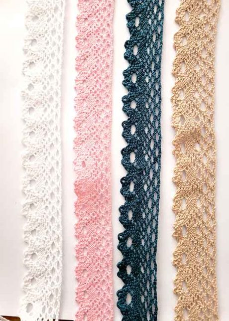 28mm cotton bobbin lace trim (4 colours)