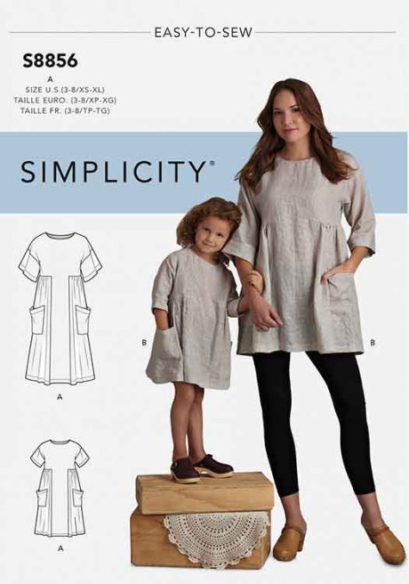 S8856 Child's and Misses' Dress and Tunic