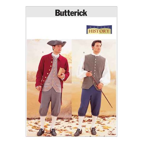 B3072 Historical Costume (Coat, Vest, Shirt, Pants and Hat)