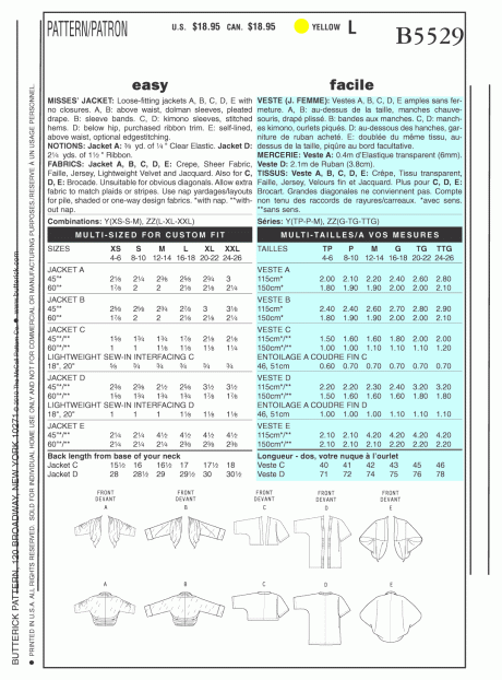 B5529 Misses' Jacket - Image 2