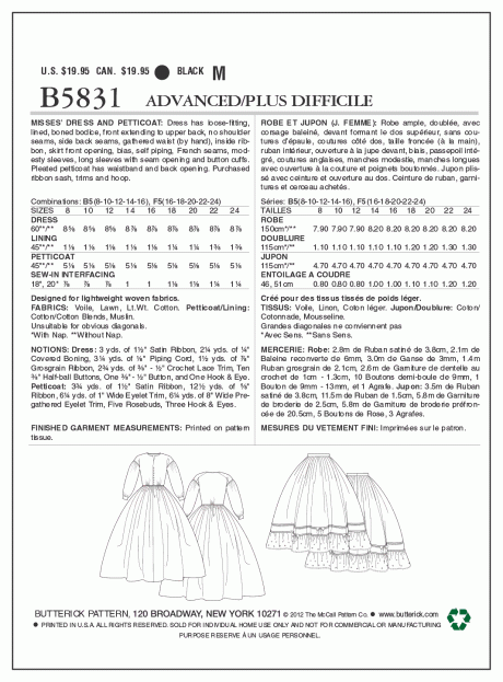 B5831 Misses' Dress - Image 2