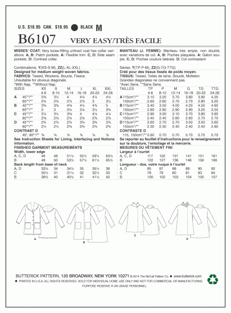 B6107 Misses' Coat - Image 2