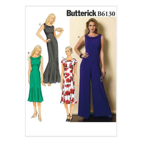 B6130 Misses' Dress and Jumpsuit