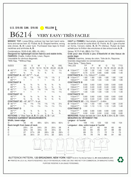 B6214 Misses' Top - Image 2
