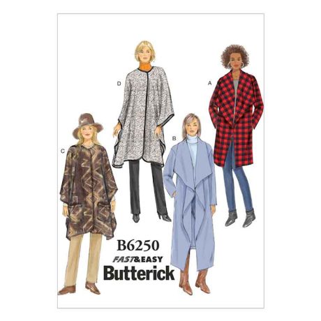 B6250 Misses' Jacket, Coat and Wrap