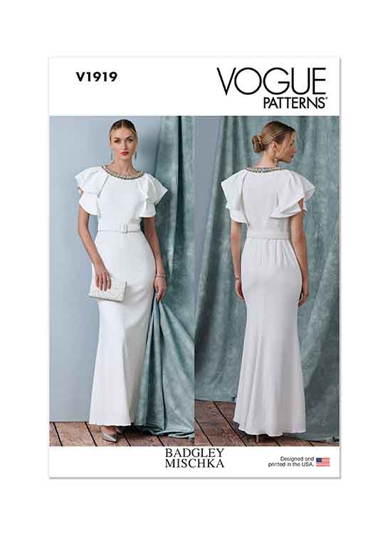 Evening Dress by Badgley Mischka Vogue 2073 Uncut Pattern - Etsy