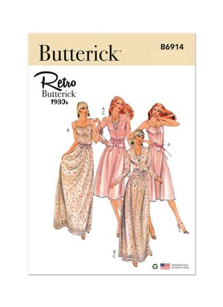 B6914 Misses' Vintage Dress and Jacket
