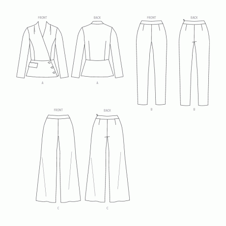 B6915 Misses' Jacket and Pants