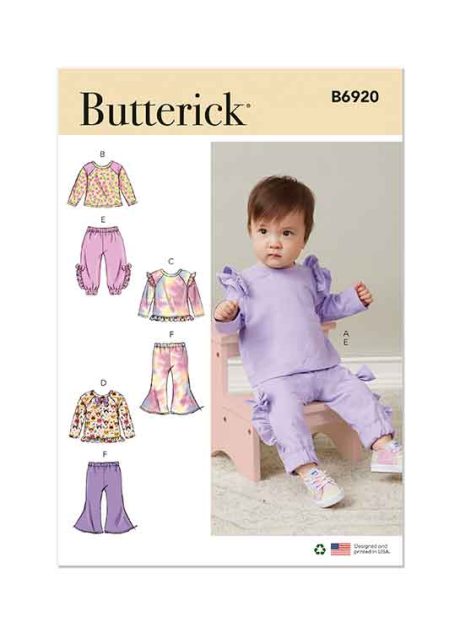B6920 Infants' Knit Top and Pants