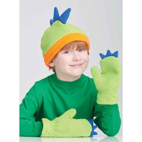 S9657 Children's Hats and Mittens In Sizes S-M-L and Cowl Scarves