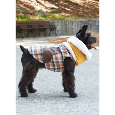 S9663 Pet Coats with Optional Hoods and Cowls in Sizes S-M-L and Adult Cowl