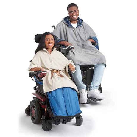 S9671 Poncho with Detachable Hood and Wheelchair Blanket