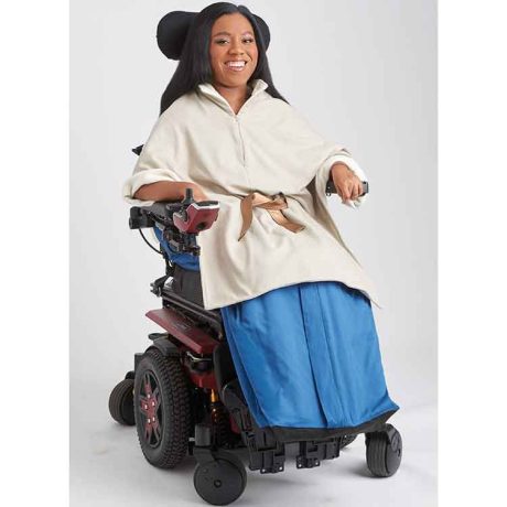 S9671 Poncho with Detachable Hood and Wheelchair Blanket