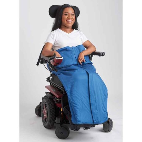 S9671 Poncho with Detachable Hood and Wheelchair Blanket