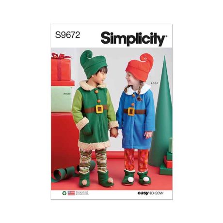 S9672 Children's Robes, Top, Pants, Hat and Slippers in Sizes S-M-L