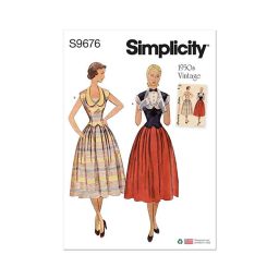S9676 Misses' Vintage Two-Piece Dresses