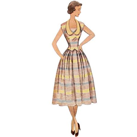 S9676 Misses' Vintage Two-Piece Dresses