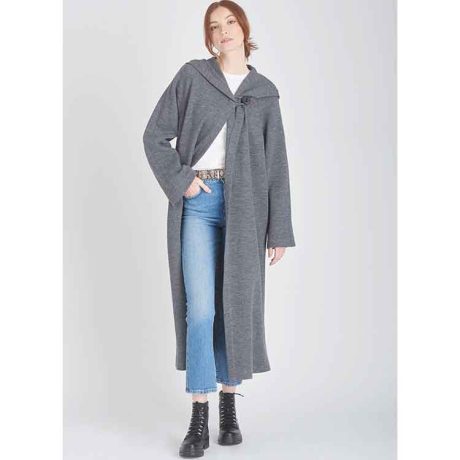 S9684 Misses' Hooded Coats and Jacket with Length Variations