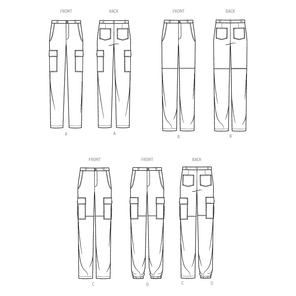 S9693 Men's Cargo Pants - Sew Irish