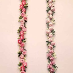 Embroidered 3D flower trim, 15mm