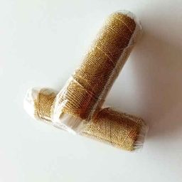 Gold lurex shirring elastic (10m)