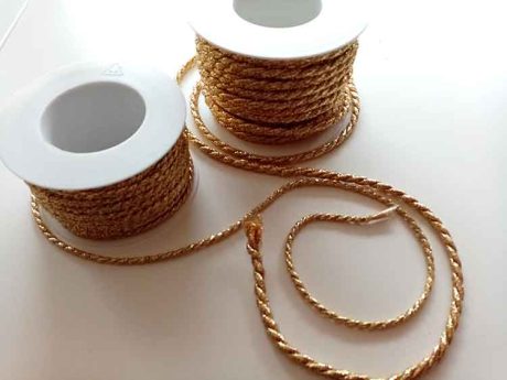 Gold metallic cord (4mm & 6mm)