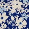 "Flower Festival", polyester voile (blue) - Image 2